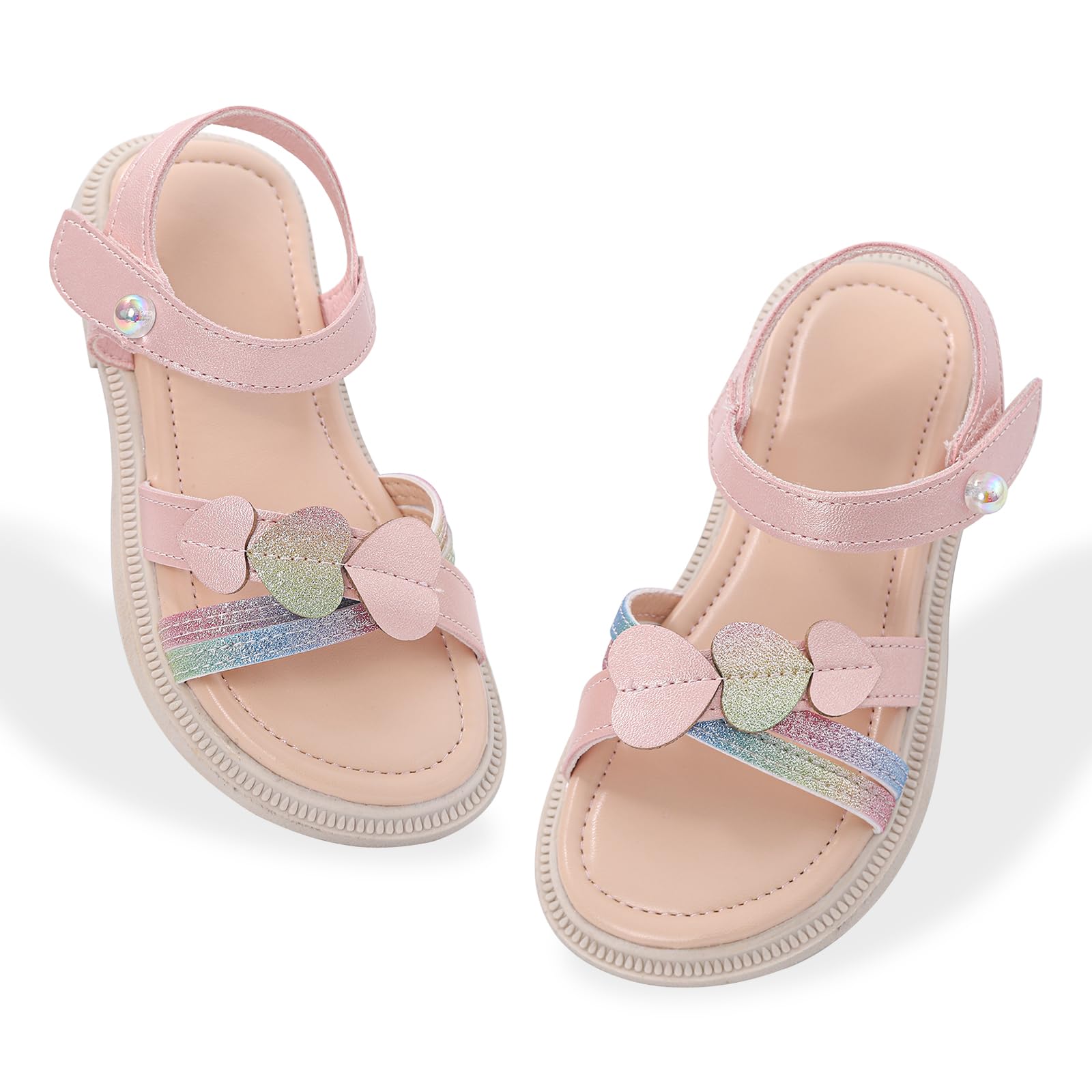 MASOCIO Sandales Filles à Bout Ouvert Chaussures D'été pour Filles 27-35 EU