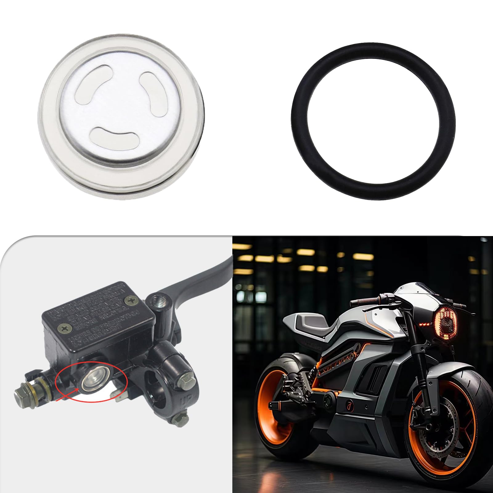 2 zestawy uszczelek do szkła wziernikowego 18 mm, do motocykla, uszczelek i podkładek, do pompy hamulcowej, hamulca, cylindra głównego, zbiornika motocykla (2 sztuki)