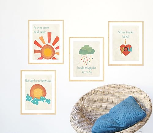 Miniatura 4 de Arte de pared infantil "When Skies are Grey" de 11 x 14 pulgadas para habitación de niños, niñas o bebés, decoración temática de la naturaleza,