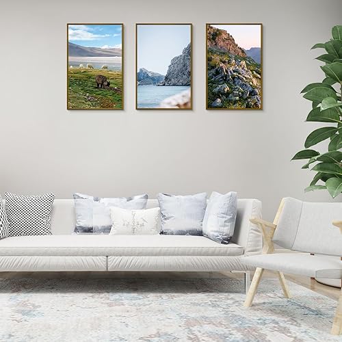 Vista 359 de Golden State Art - Portarretratos de aluminio de 18 x 24 pulgadas - con paspartú para fotos de 16 x 20 pulgadas o sin paspartú para póster de 18 x