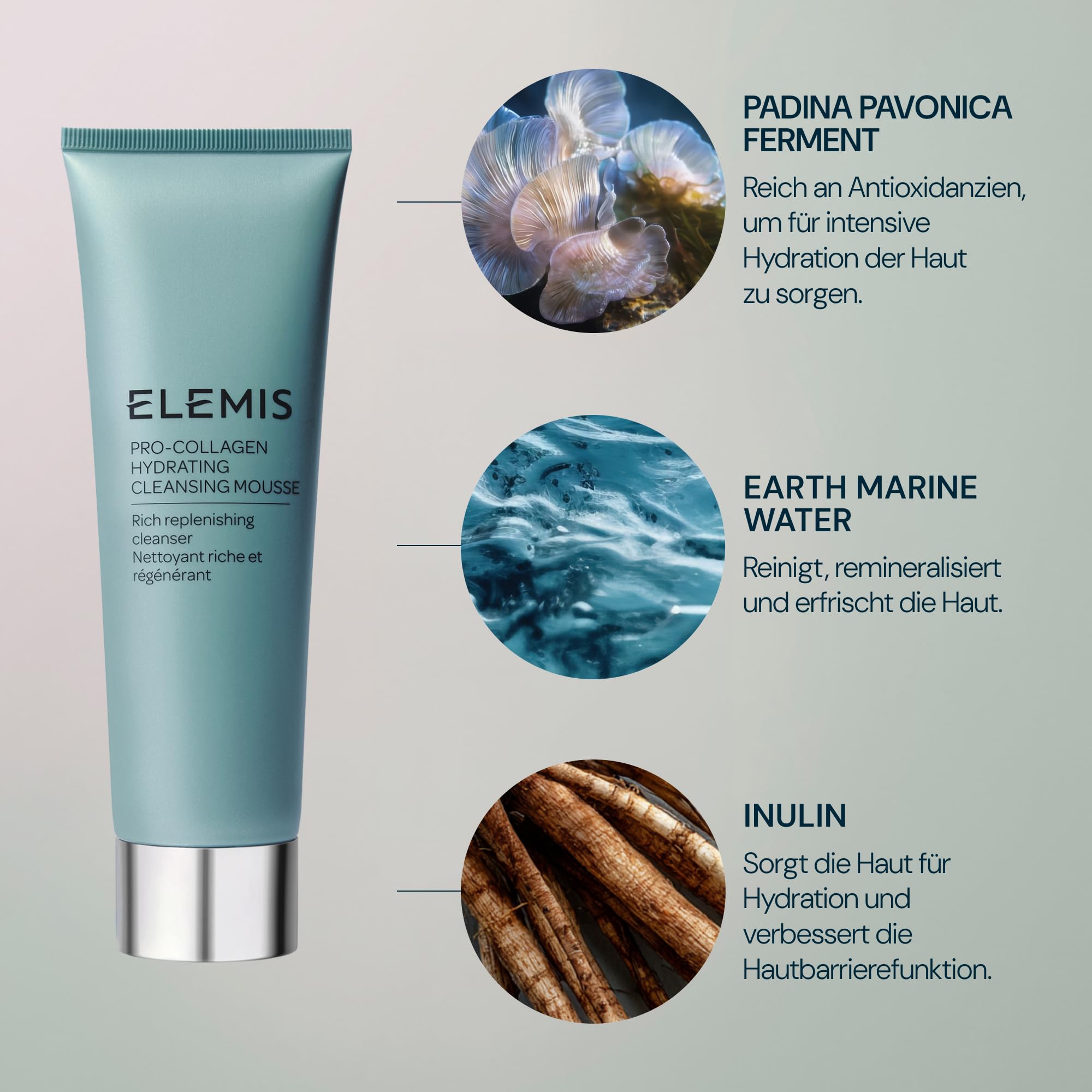 ELEMIS Gesichtsreiniger Face Wash, klinisch bewiesen – Abschminköl, Reinigungsschaum & Reinigungsgel, sanft und feuchtigkeitsspendend