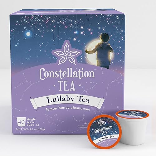 Miniatura 2 de Constellation Tea Cápsulas de té de canción de cuna de manzanilla y miel de limón compatibles con cafeteras K Cup incluyendo 2.0, 40 unidades
