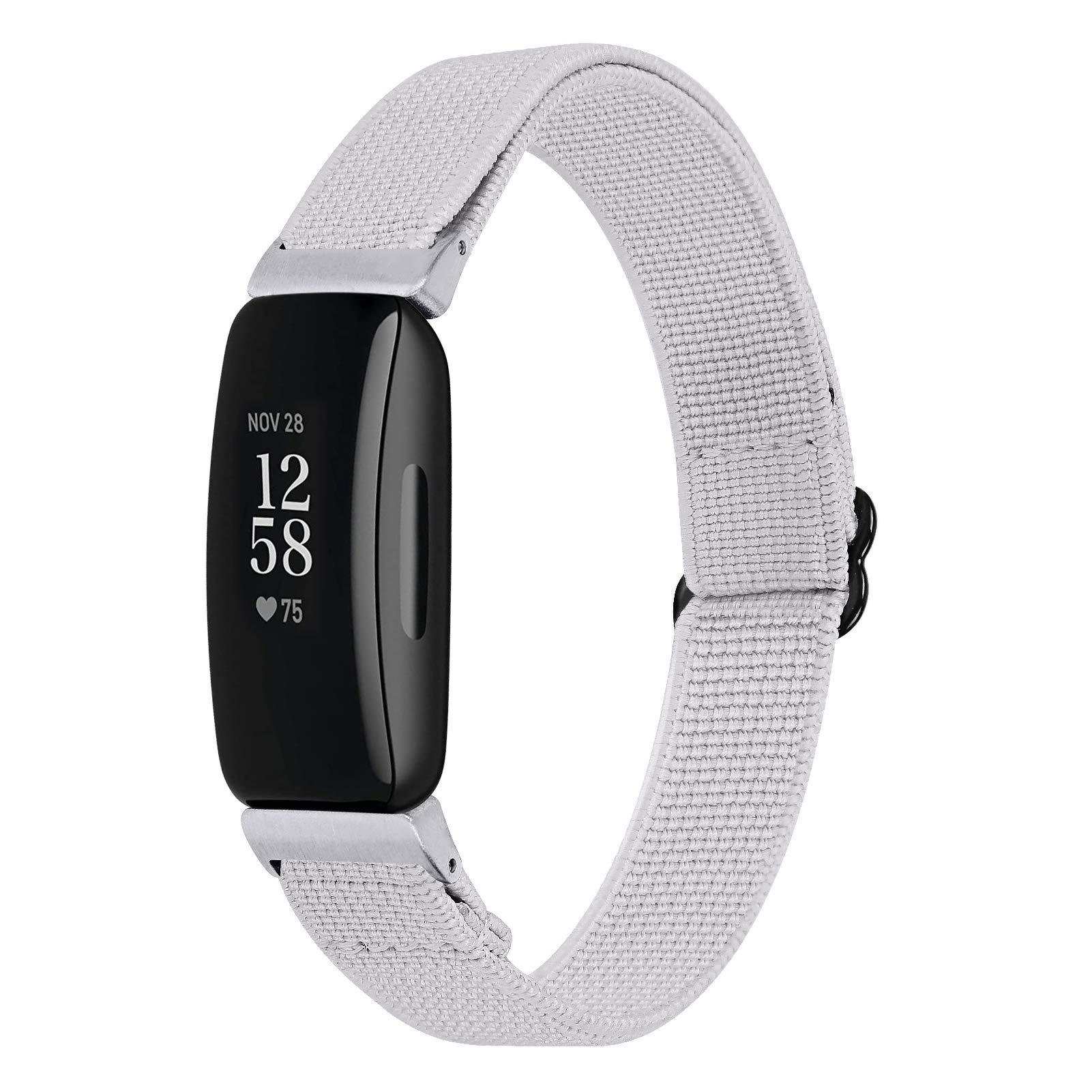 JennyflyReplacement Wrist Bands for Inspire 2, Women Lightweight Soft Elastic Knit Adjustable 5.3-8.3 inch Breathable Sport Strap Replacement Wristband Compatible with Fitbit Inspire 2