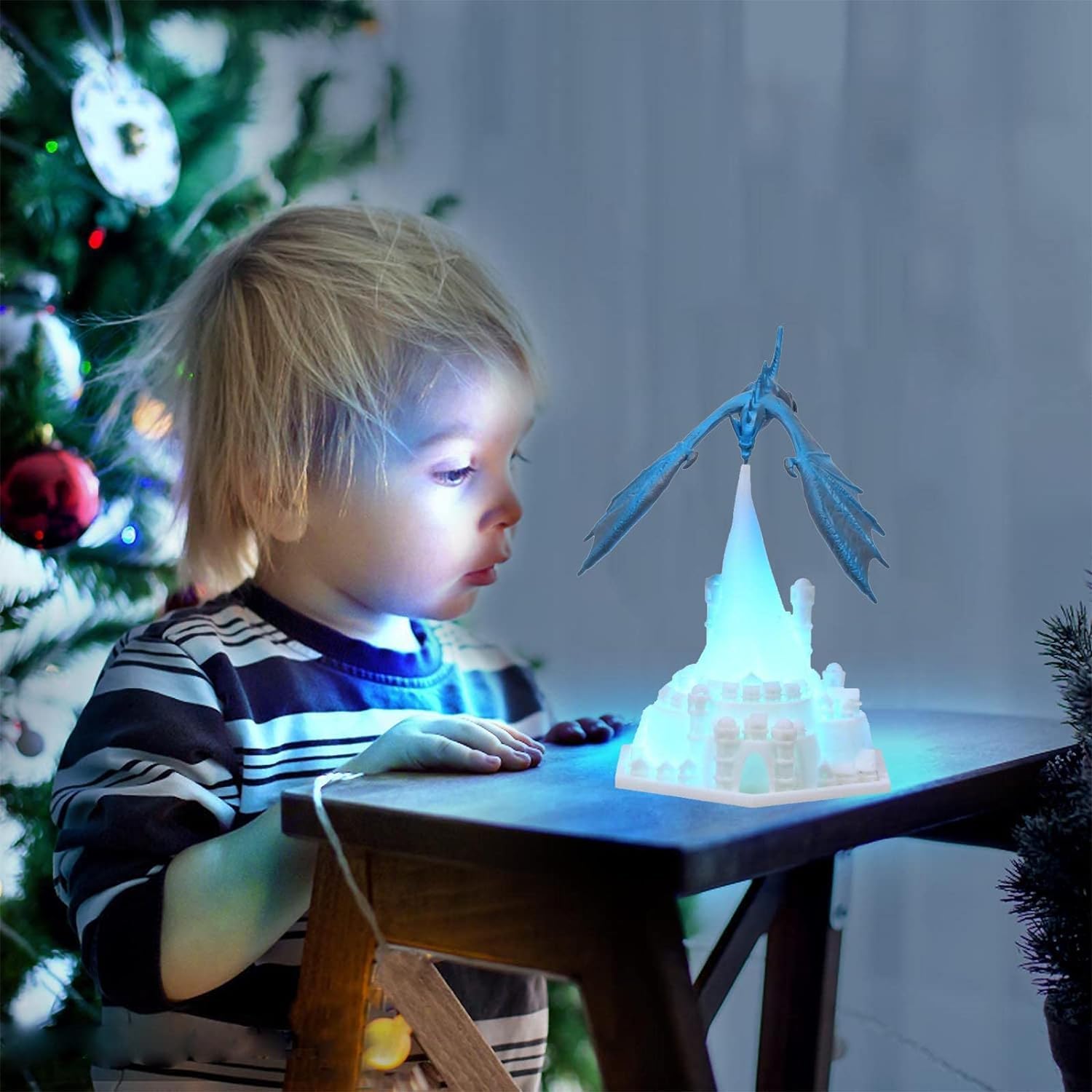 Garçons veilleuse feu Dragon Lampe lumière 3D imprimé Dragon lumière Volcan Dragon Lampes Lampe de Chevet pour Enfants garçons Filles