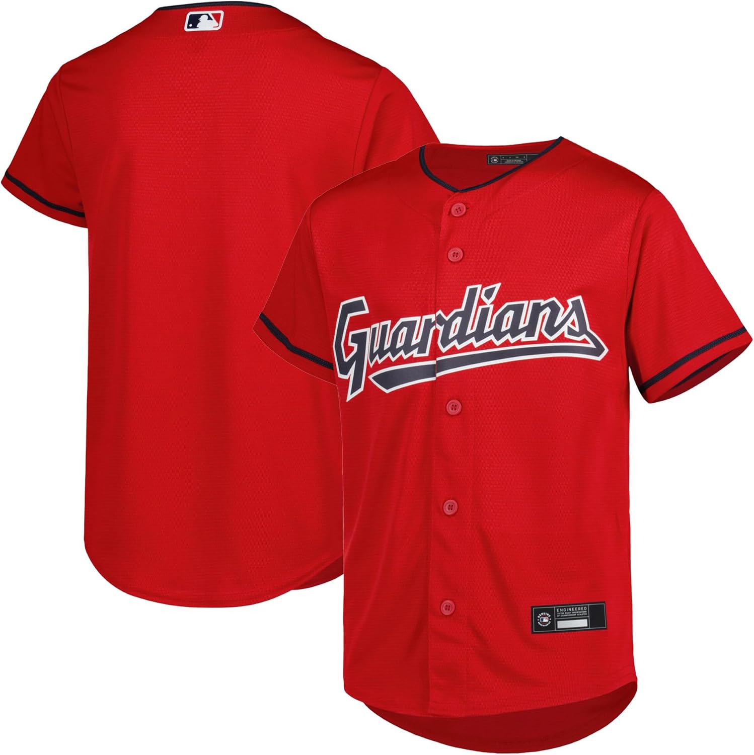 Cleveland Guardians MLB Kids Youth 4-20 Red Alternate Team Jersey