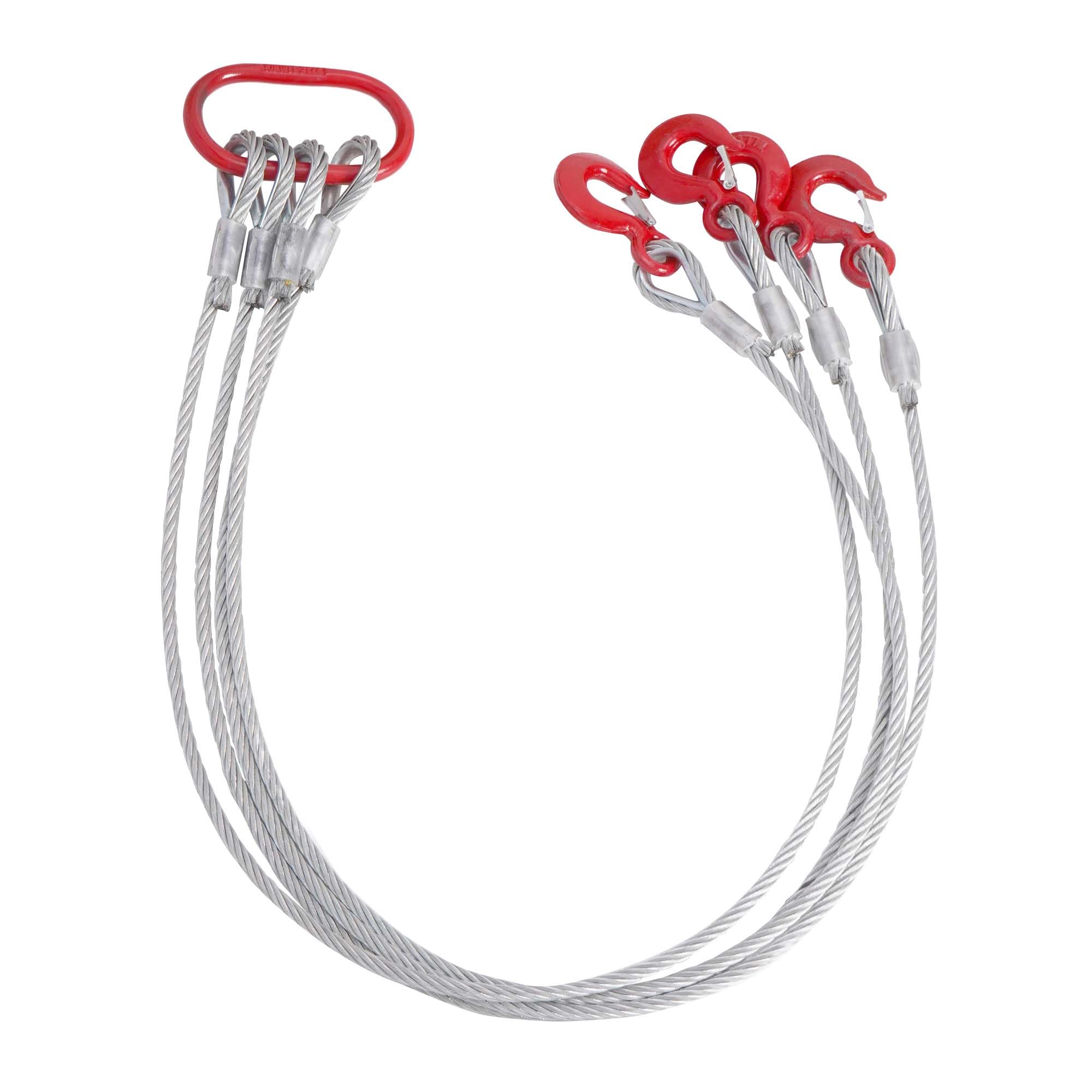 Amazon.co.jp: uyoyous 4本吊具 ワイヤーロープ ワイヤースリング 1.5m  