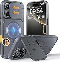 Vista 67 de TOCOL Funda magnética 3 en 1 para iPhone 14 Pro, mejorada [protección completa de cámara] con 2 protectores de pantalla, funda de grado militar