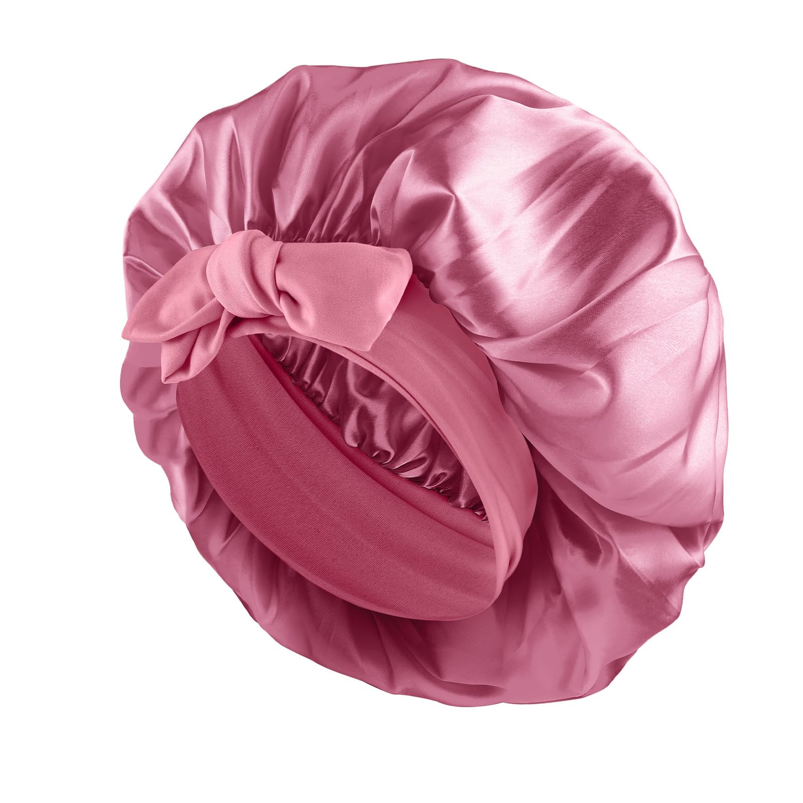 Abeillo Silk Sleep Bonnets For Women 1pc Adjustable Satin Night
