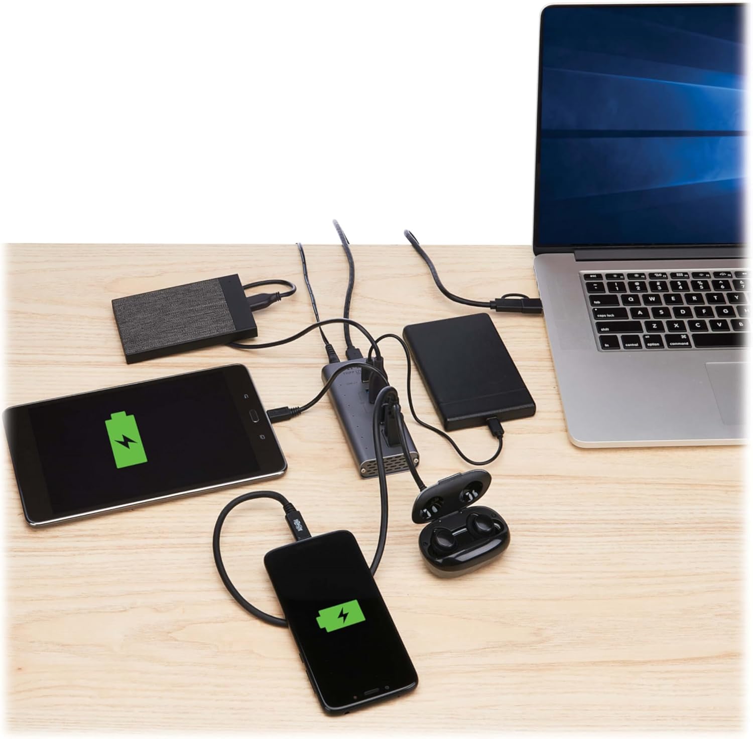 Eaton Tripp Lite Series USB C Hub 3.2 Gen 2 with 5 USB-A and 2 USBC Ports, Up to 10 Gbps Data Transfer, 7.5W Charging, Plug-and-Play, Laptop Docking Station, 3-Year Warranty (U360-007-5A2C)