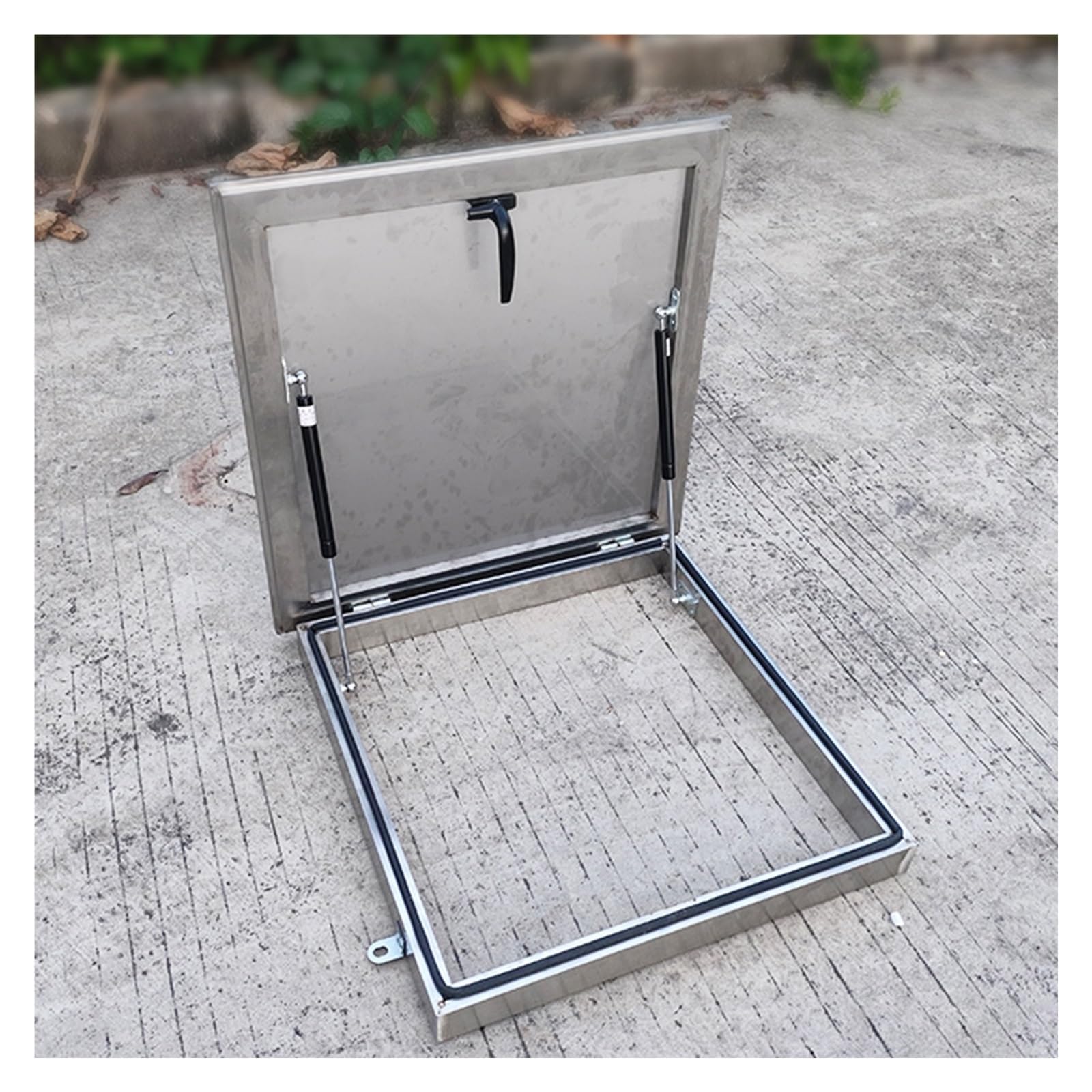Abschließbare Dachlukenabdeckung – inless Steel, regendicht, 99–50,8 cm Größen, Ausgangsdeckel für Flucht- und Inspektionsöffnungen (80 x 100,1 cm)
