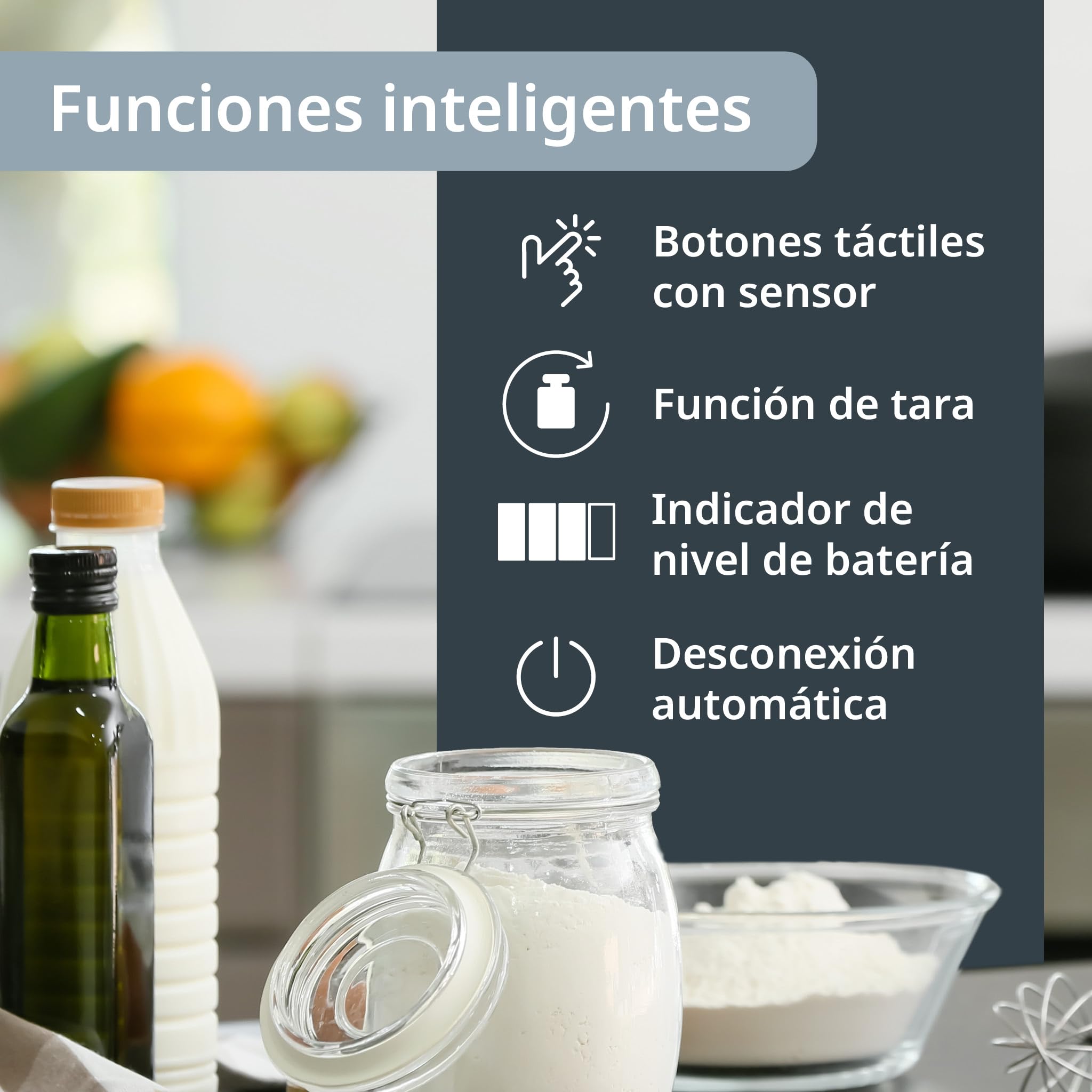 ADE Balanza de cocina extra grande digital hasta 15 kg | Superficie de pesaje 26x31 cm | Balanza para paquetes