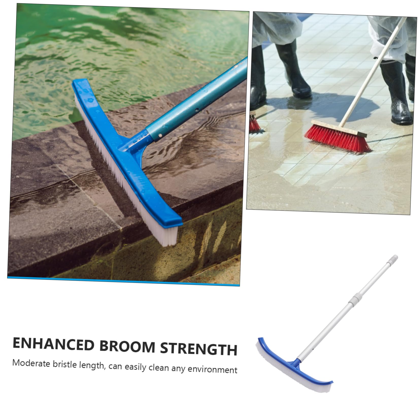 HANABASS Brosse De Nettoyage Portative Nettoyeur pour Parois Et Fond De Piscine Brosse à Manche Pratique