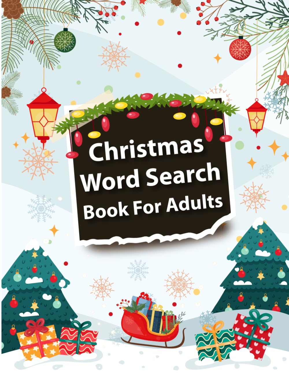 Christmas Word Search Puzzle Book For Adults: Word Search Game for Grandma-Christmas Word Search Puzzle Book For Seniors Adults Women Grandma and ... Puzzle Book for Adults Teens and Clever kids