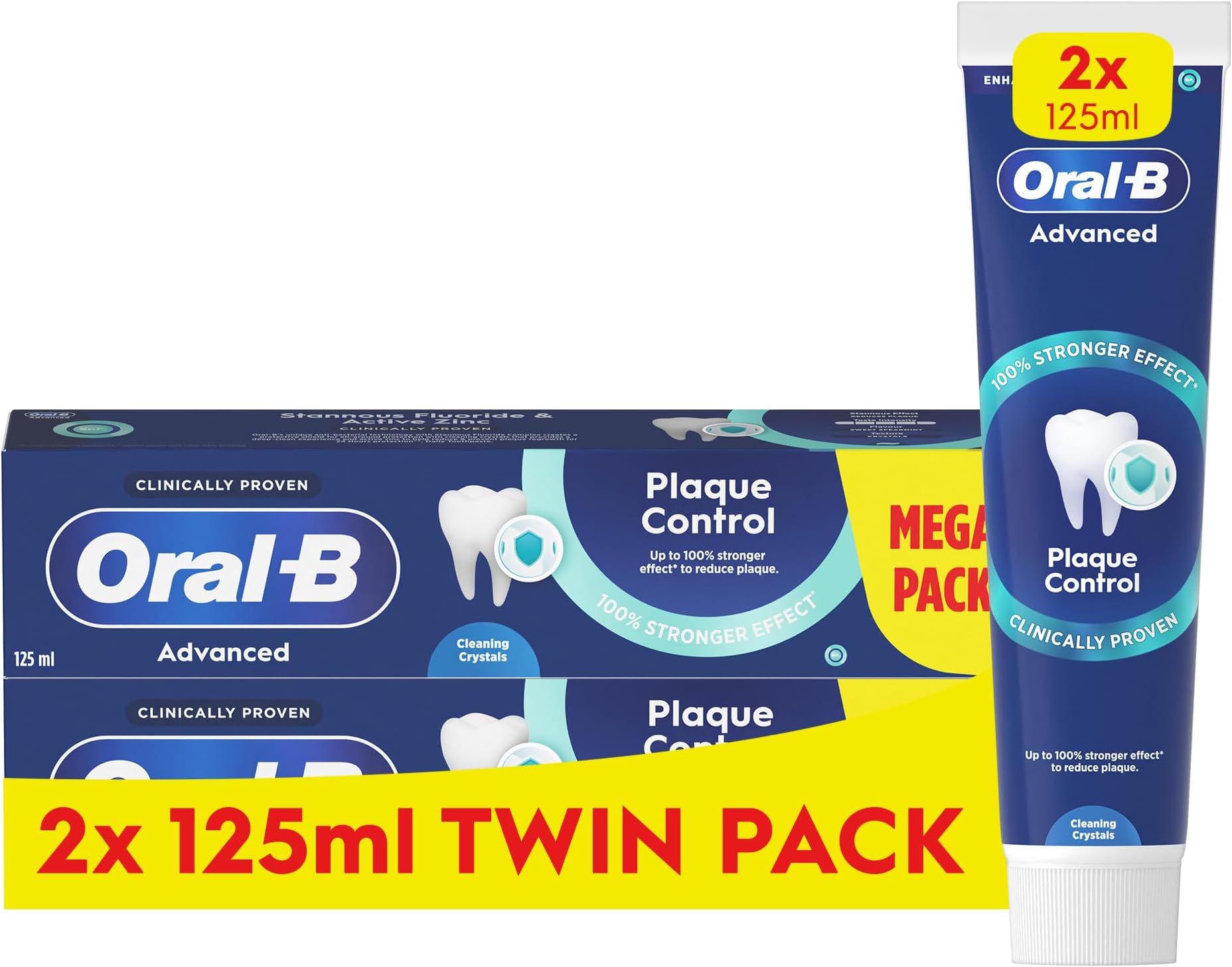 Oral-B Advanced Plaque Control Toothpaste 2 x 125 ml Twin Pack