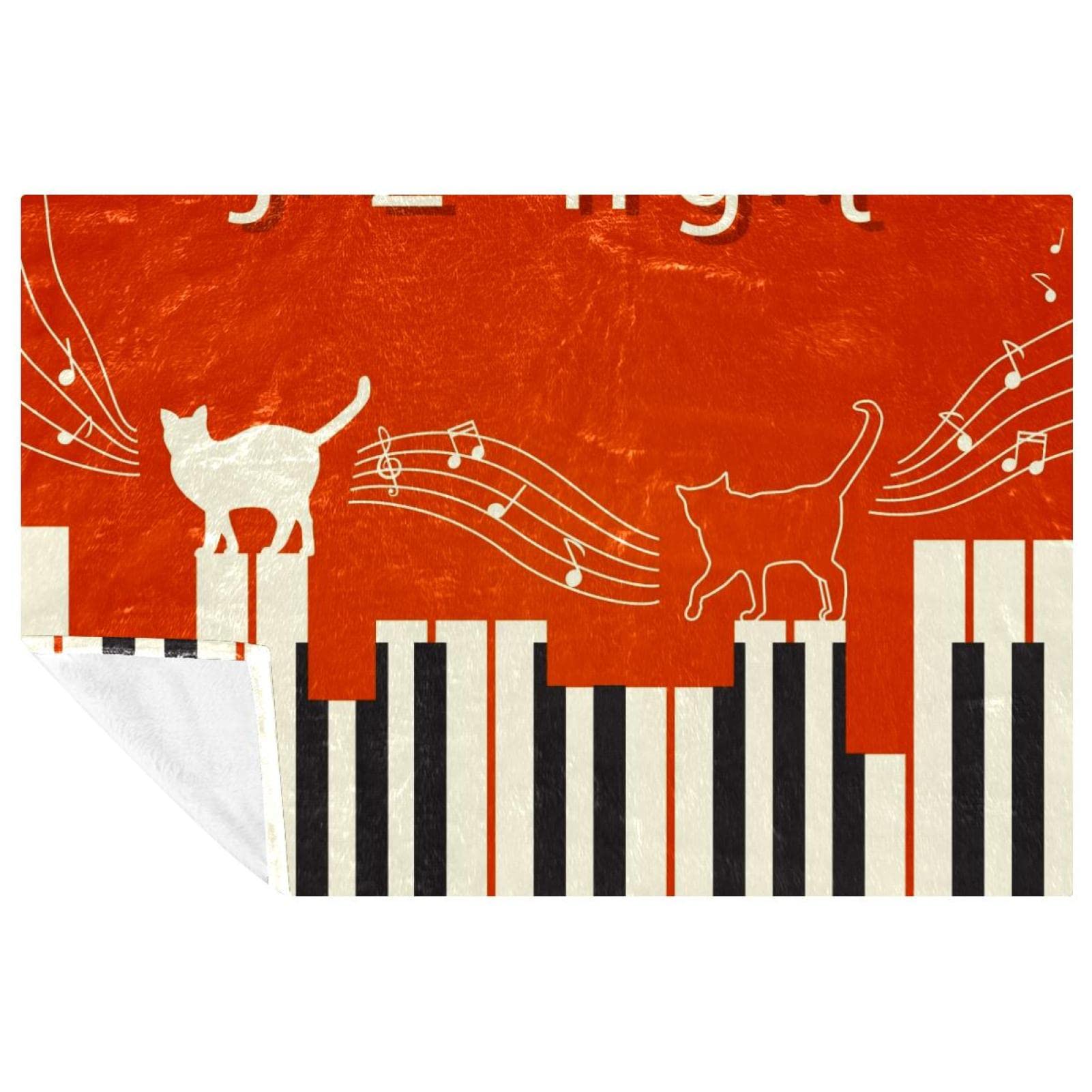Couverture douce chaude Jazz Night pour vos pique-niques