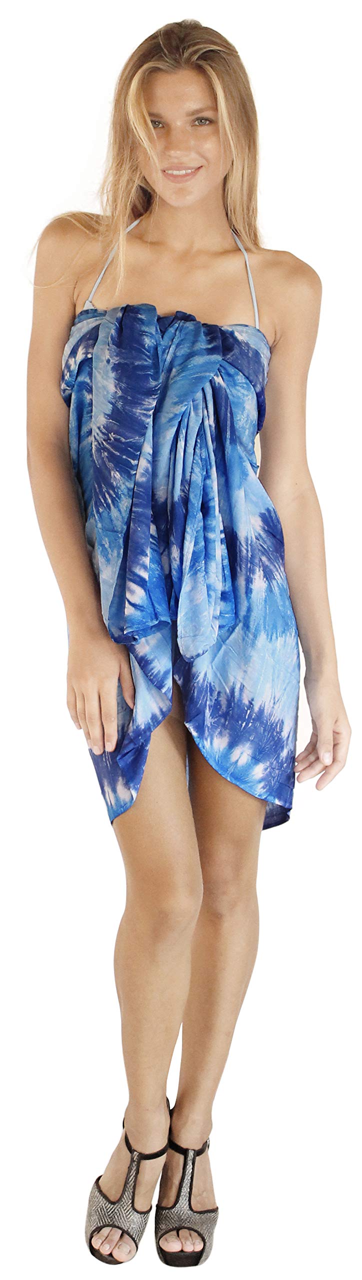 LA LEELA Mujer Bikini Beach Sarong Wrap Maxi Cover ups