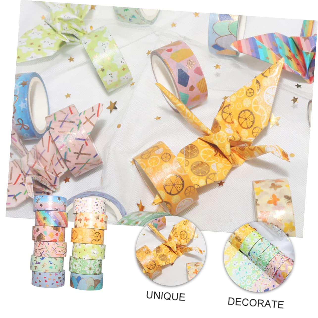 Operitacx 36rotoli Nastro Adesivo Decorativo Washi Con Design Elegante Per Scrapbooking e Di Nastro Adesivo Adatto Per Lavoretti Creativi e Decorazioni Artigianali