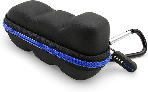 CASEMATIX Estuche de viaje para inhalador de asma con cordón y mosquetón de llavero, incluye solo estuche para inhalador, color negro, Negro -, 1