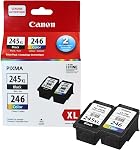 Canon Cartouches d'encre authentiques PG-245 Noir (1 Nombre), Canon Encre pour imprimante PIXMA TR4520 / TS3120 / TS3220 Series Imprimantes – Original: ANGLAIS Canon Encre pour Crisp, Sharp Text