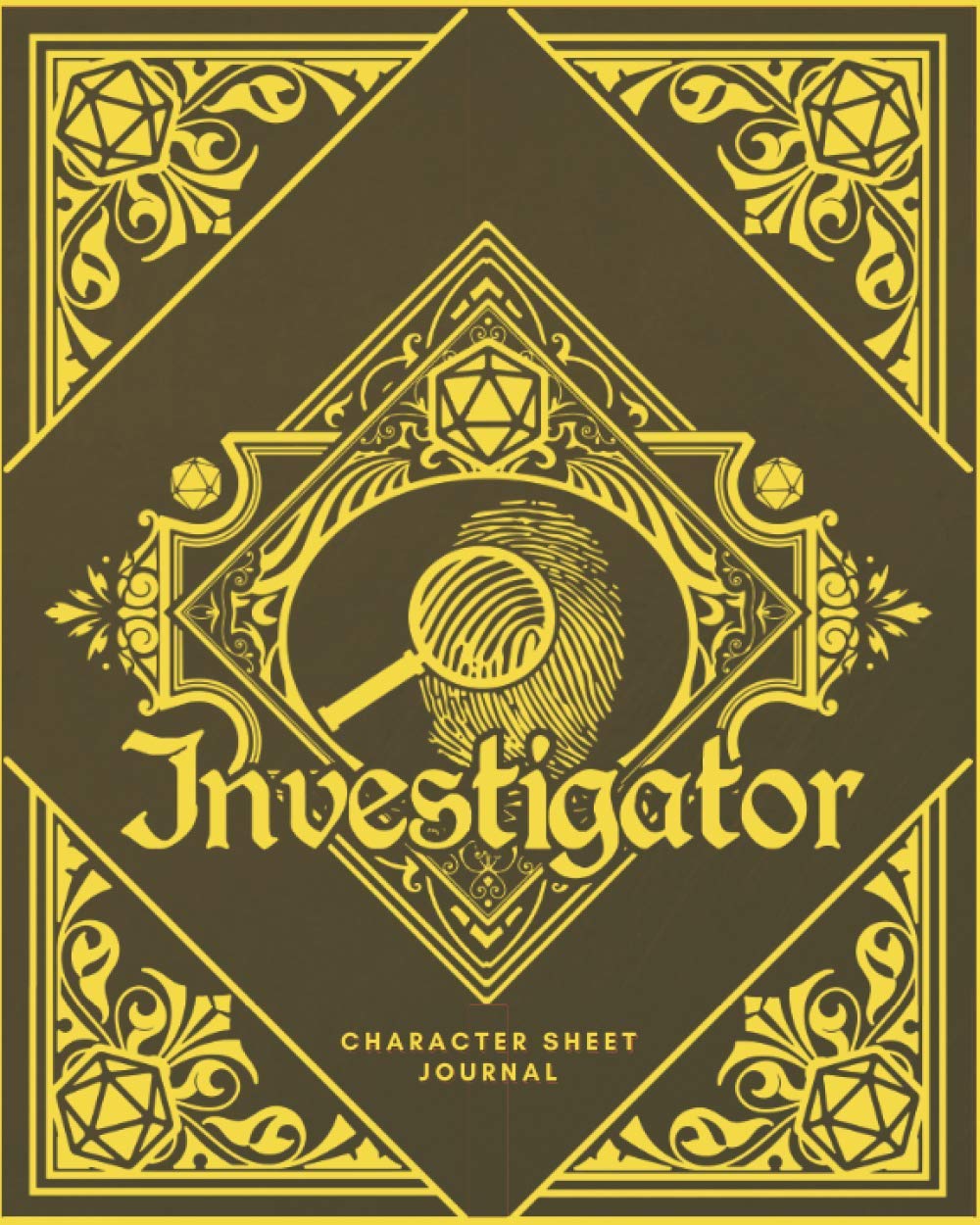 Investigator Character Sheet Journal: DnD Notebook With 50 Character Pages and 100 Mixed Pages (Lined, Graph, Hex & Blank)For Role Playing Fantasy ...