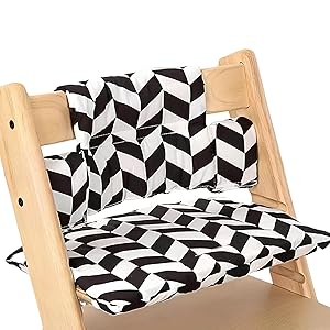 Suave y cómodo Cojin Trona,Cojín Compatible con Stokke Tripp Trapp,Cojín para asiento de bebé de algodón orgánico,Kids Cojín para Trona,Cojín de Asiento Suave,para Bebés y Niños Pequeños