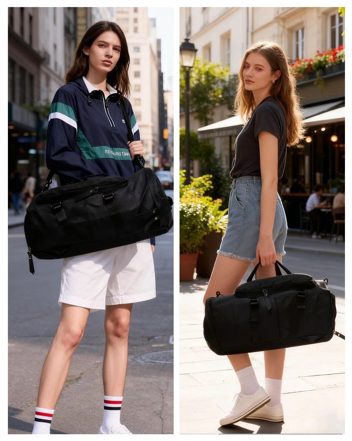 Janety Bolsa de deporte para hombre y mujer, impermeable, 40 l, bolsa de deporte, bolsa de fin de semana