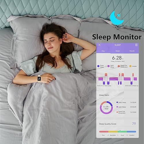 Miniatura 5 de BRIBEJAT BT3 - Reloj inteligente para mujer, compatible con iPhone Samsung y Android, rastreador de fitness (marcadorespuesta de llamada), pantalla