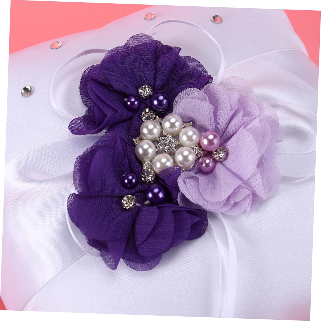 Cabilock 4stücke Teiliges Hochzeitsringkissen Blumenkorb Notizbuch Und Stifthalter Für Braut -Farbe Blüten Für Hochzeitszeremonie