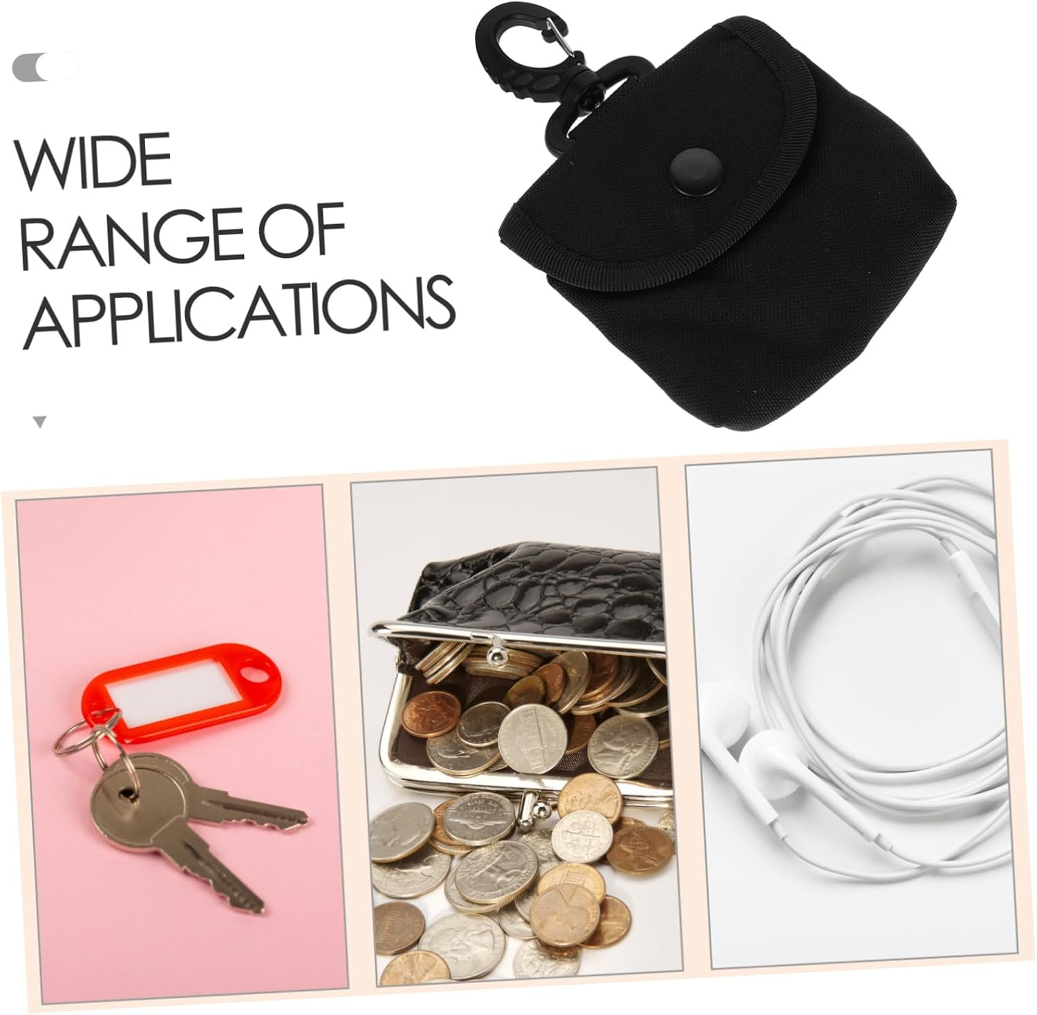 HANABASS Mini Pouch for Purse Key Bag Coin Purse Electronic Organizer Small Bag for Men's Car Keys