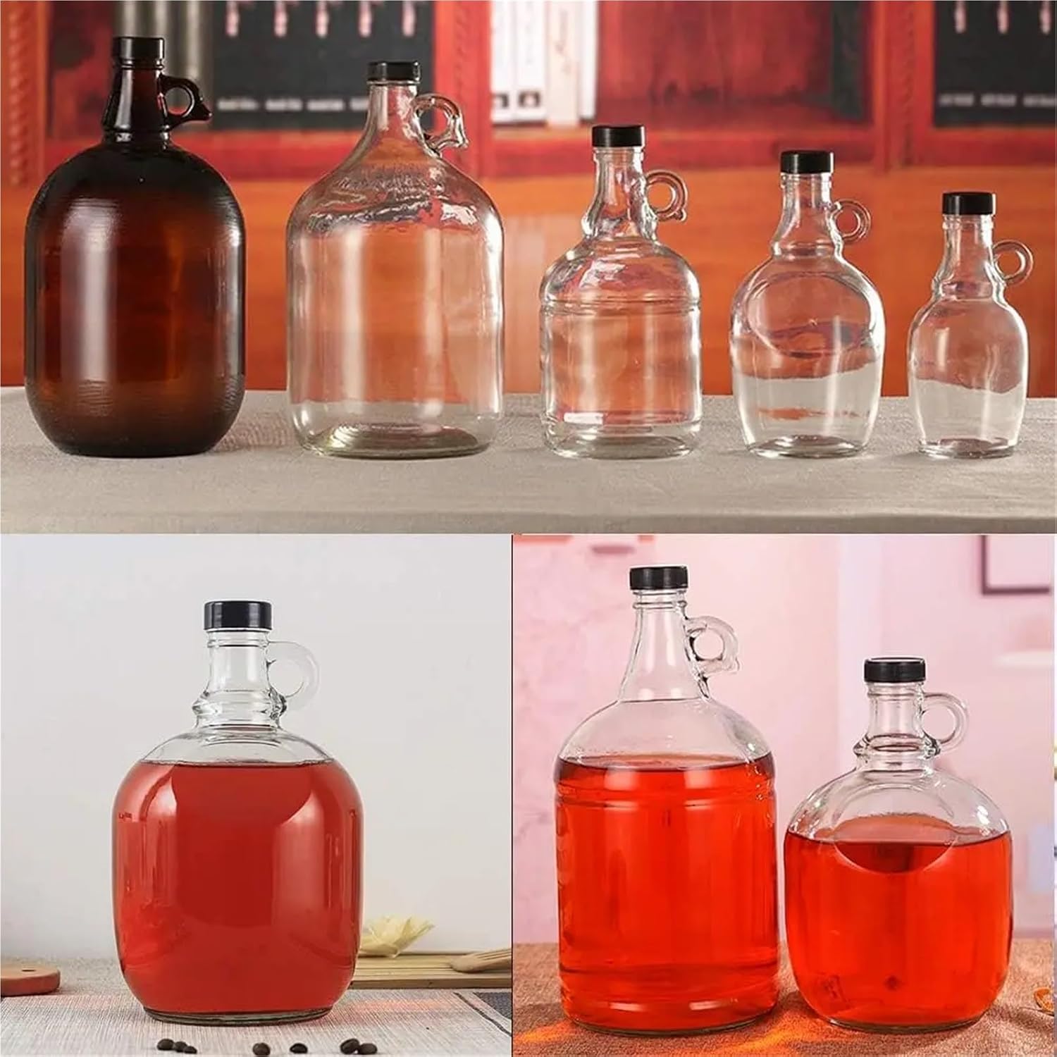 Poly Screw Caps 36Pcs 33/38mm Plastic Lids Amber Glass Bottles Brewing Wine Jug Cap for Daily Chemicals Cosmetics Bottles(33mm)