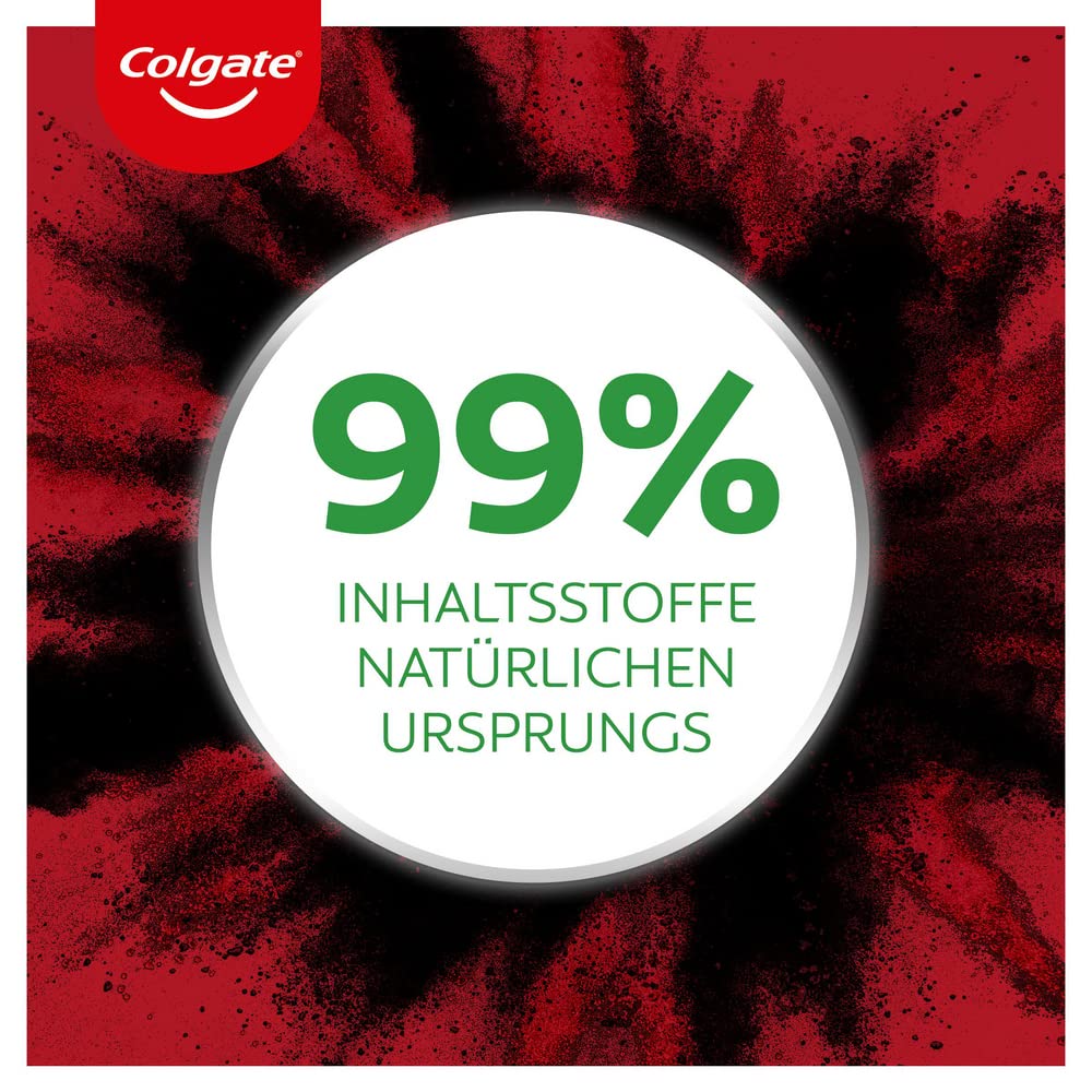 Colgate Pasta do zębów Max White Charcoal 75 ml – pasta do zębów z węglem aktywnym, usuwa do 100% przebarwień powierzchniowych
