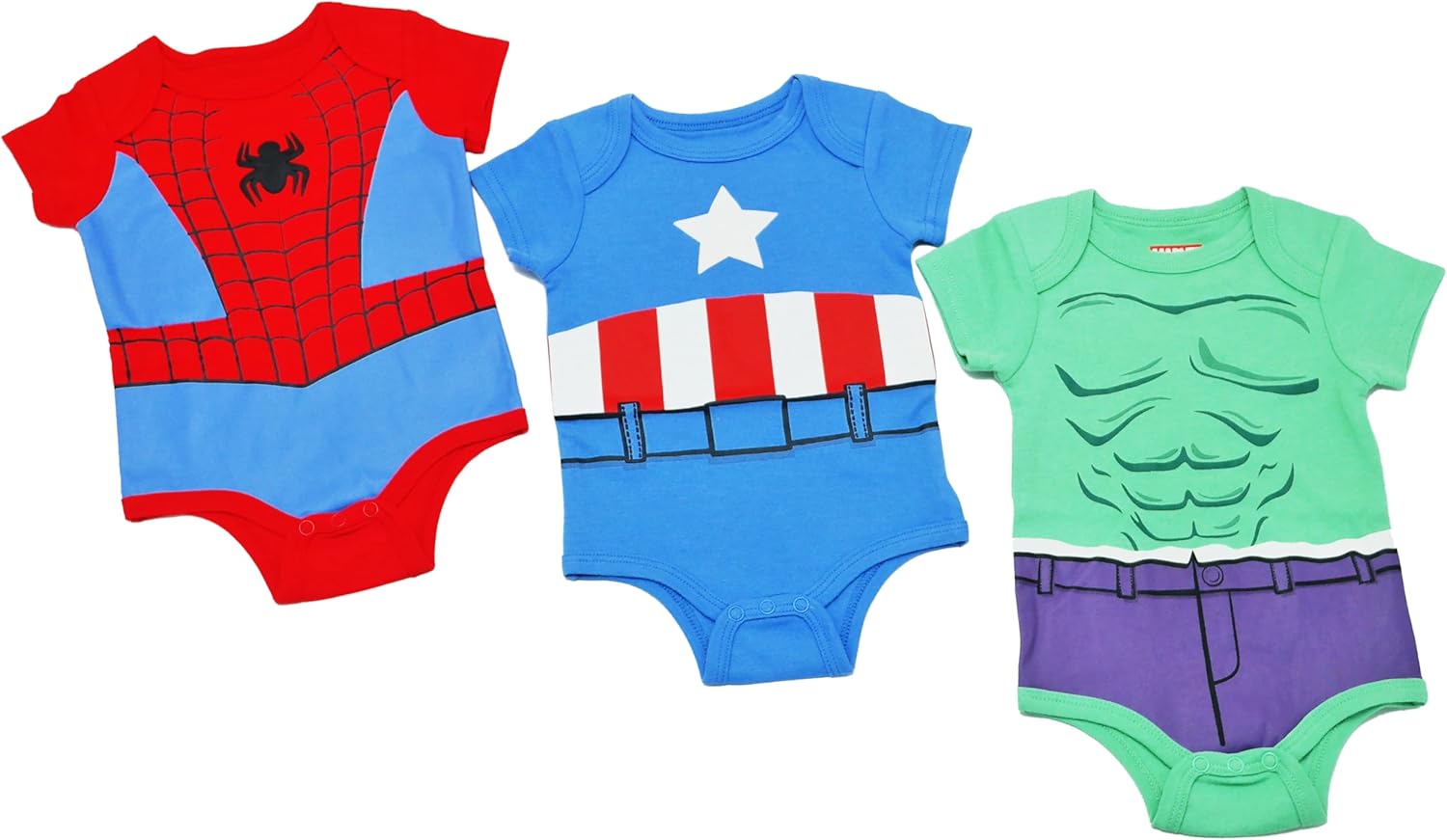 Magic Threadz Disney Clothes Baby Boys 3-Pack Bodysuits – Mickey, Toy Story, Pooh, Avengers, Pixar Newborn Outfit Set (0M-9M)