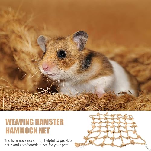 Miniatura 6 de Balacoo Loro red de escalada hámster juguete hámster masticar juguetes loro columpio colgante juguete hamaca colgante perca pájaro escalada red