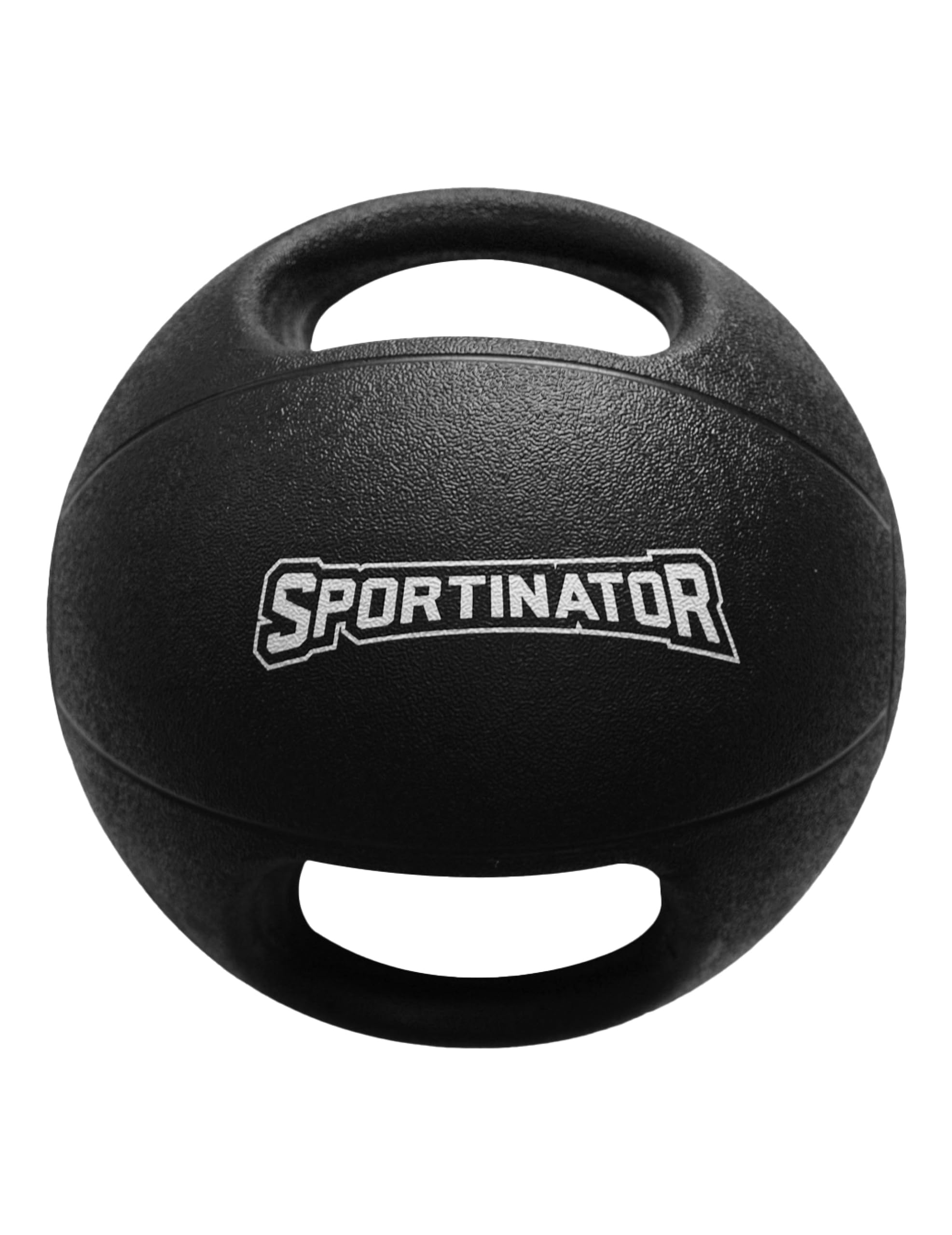 SPORTINATOR® Trainings Medizinball mit integrierten Griffen, mit Gewichtsangabe auf dem Ball, ideal für Kraft- und Konditionstraining | Gewicht von 3 kg bis 10 kg