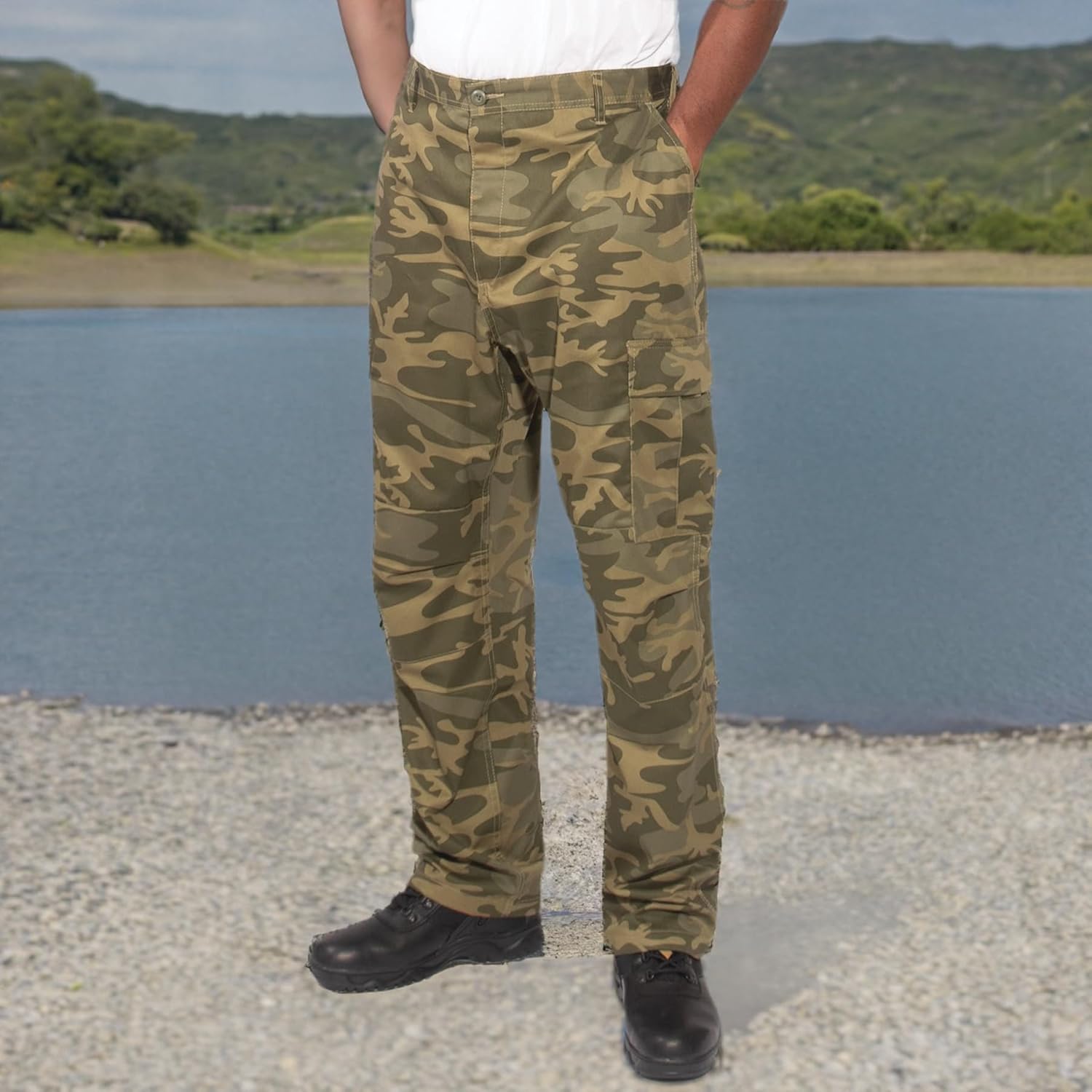 Rothco Rip-Stop BDU Cargo Pants - Durable and Versatile Outdoor Utility Wear - Image 10