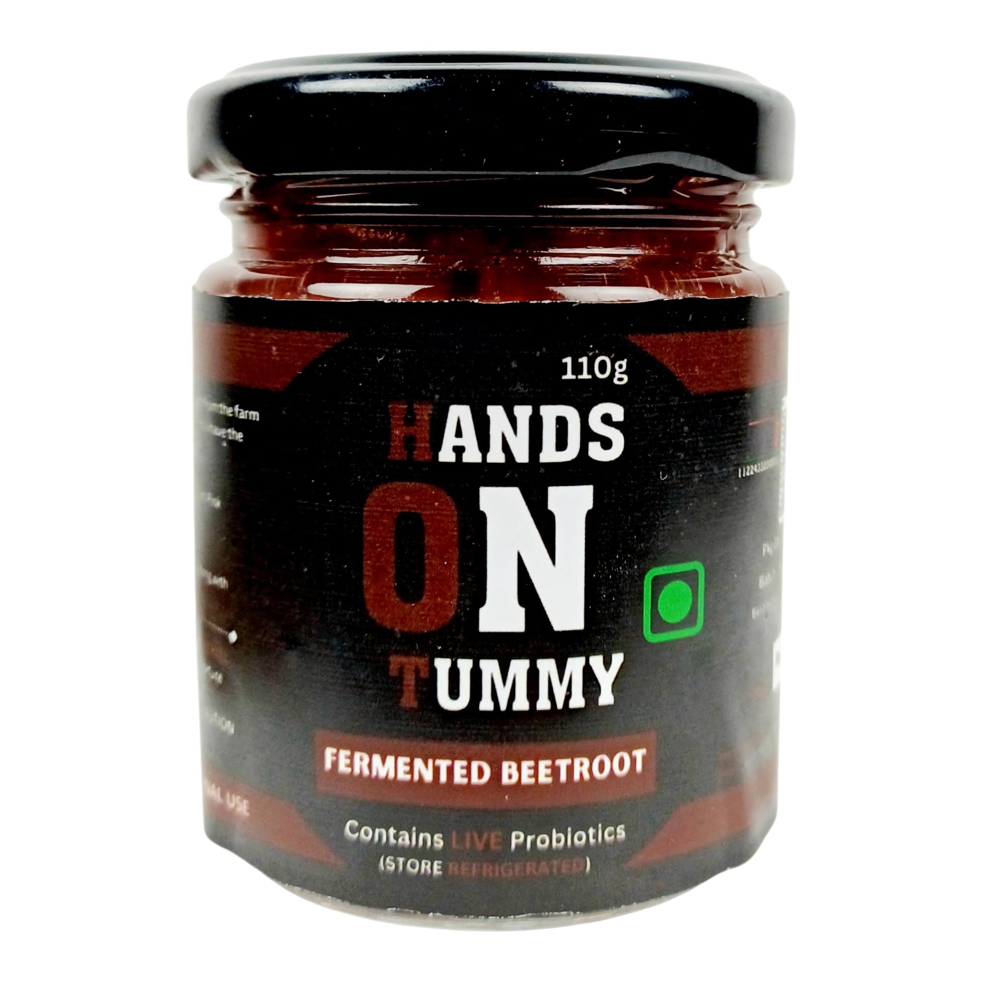 Hands on Tummy - Sauerkraut (110 Grams) - Probiotic - Fermented Beetroot Pickle - Organic-image-11