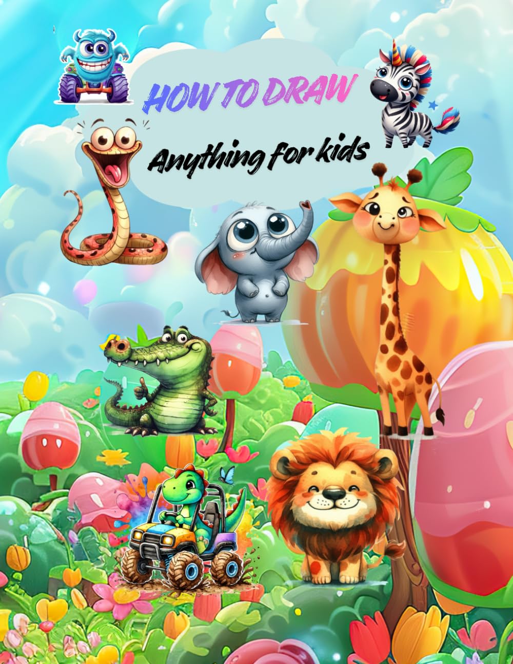 How to Draw Anything for kids: Step-by-Step Drawing Book for Kids | Learn to Draw Animals, Food, and Much More!