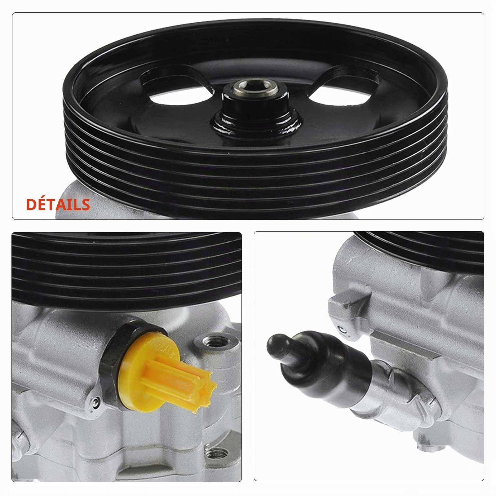 Frankberg Pompe Hydraulique Direction Compatible avec 307 SW 3H 207 SW WK 307 3A/C 206 CC 2D 206 Hayon 2A/C Remplacer# 9658419280