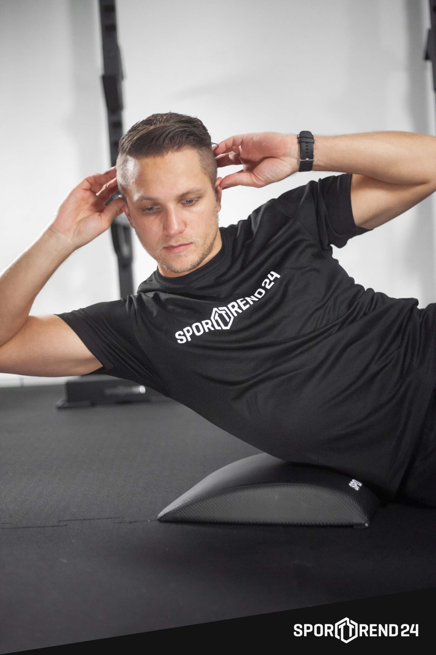Sporttrend 24® Sit Up Mat | Abdominal Ab Matte Bauchmuskeltraining Bauchtrainingsmatte Pad Fitnessmatte Sportmatte Bauchtrainer Rumpftrainer für Bauchtraining Core Training Rückentraining Fitness