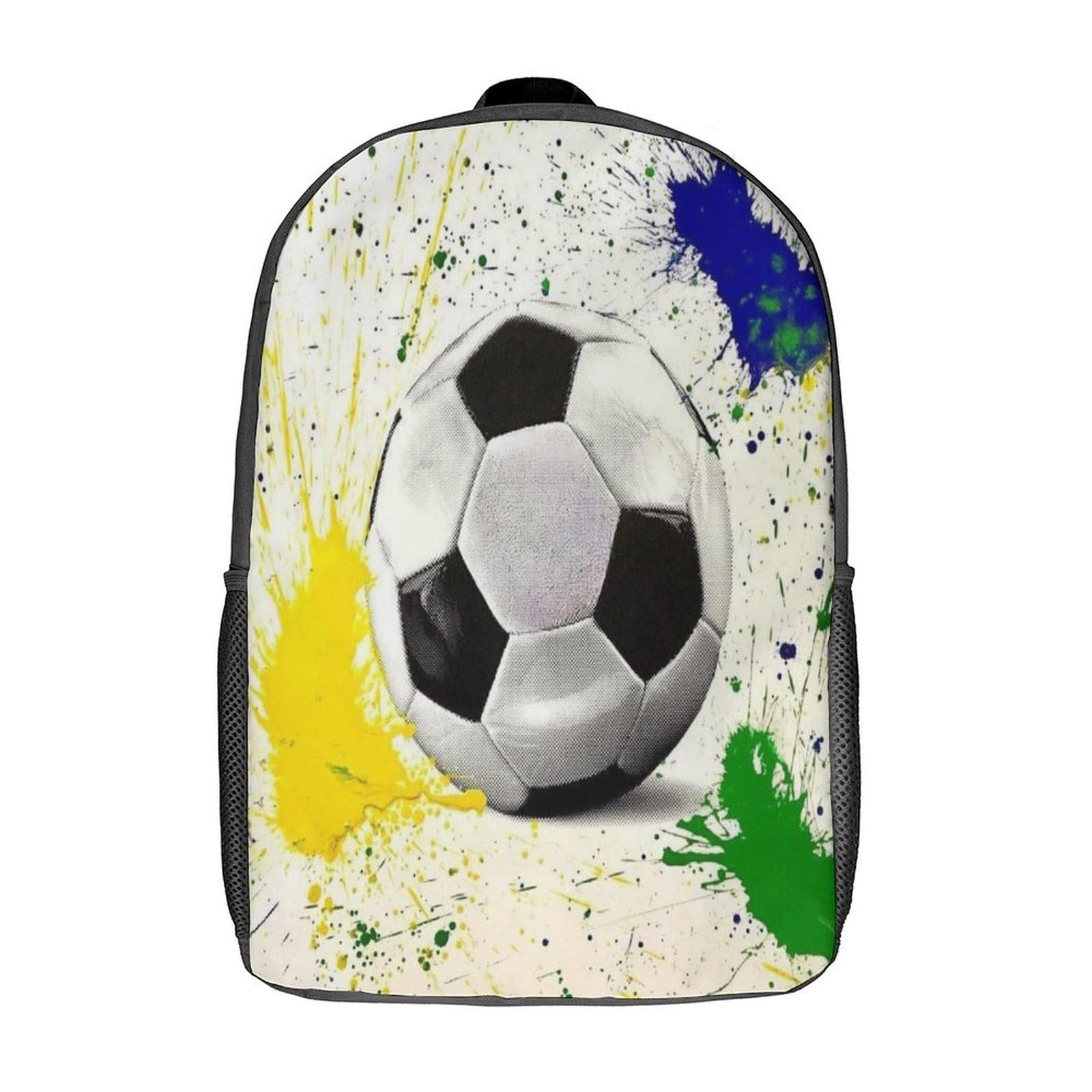 EQKDBFVHS Football Mochila Niña, Mochilas Escolares,Mochila Infantil Ajustar Con Bolsillos Laterales Y CorreaGran Capacidad Impermeable Mochila,Regalos Para Niñas Niños Y 17inch