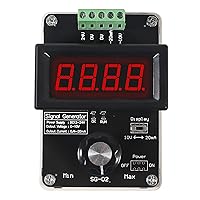 Vista 2 de Generador de señal ajustable de 4-20 mA,AITRIP DC 0-10V 0 4-20 mA Simulador analógico de voltaje de corriente para ajuste de valor, panel PLC LED