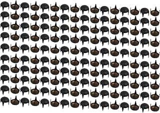 New Lon0167 200pcs 7mm Diameter Round Top DIY Paper Brad Matt Black for Scrapbooking Craft(200 stÃ¼cke 7mm Durchmesser Runde Oberseite DIY Papier Brad Matt Schwarz fÃ¼r Scrapbooking Handwerk