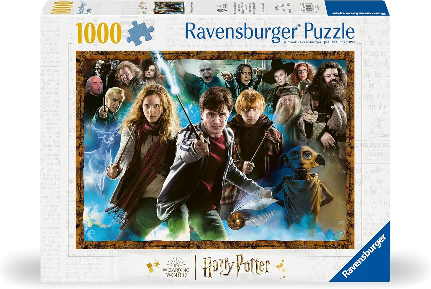 Ravensburger - Puzzle 1000 Pezzi Harry Potter | Puzzle Harry Potter 1000 Pezzi Per Adulti E Bambini Con Una Misura Di 70x50 Cm | Regalo Per Adulti E Bambini Da 14 Anni E Più