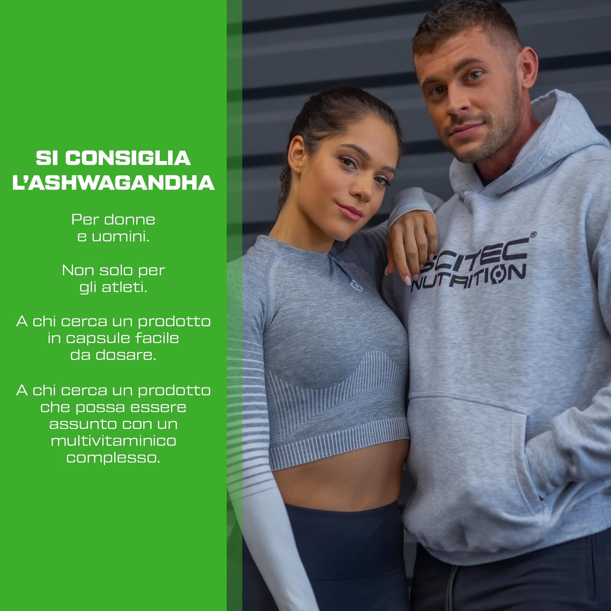Scitec Nutrition Ashwagandha | Estratto di radice di Ashwagandha | Per sostenere il sistema immunitario e il livello ottimale di stress, 60 capsule