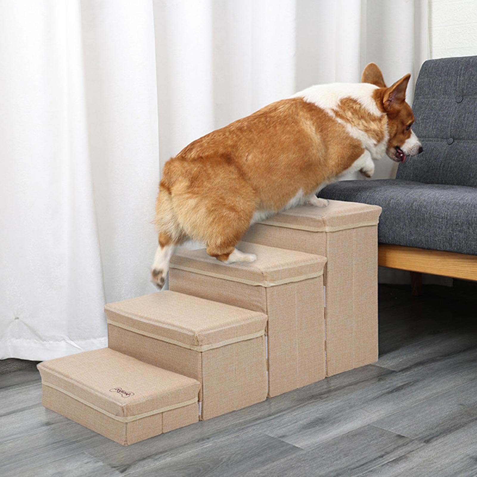 Escaleras para perros para mascotas - Escaleras para perros para cama | Escaleras para mascotas para perros pequeños y gatos | Escaleras portátiles para sofá para perros, escaleras para cama para cach