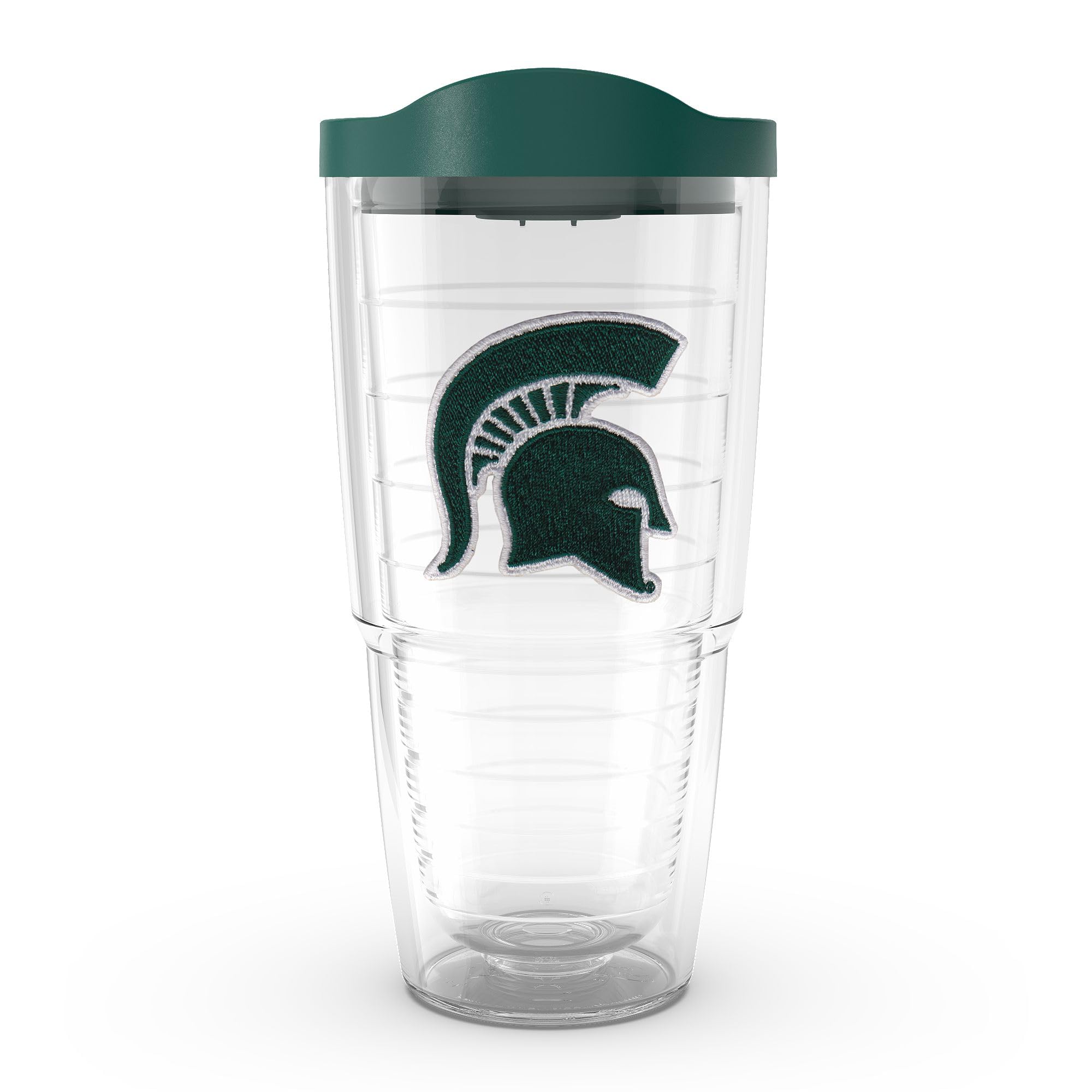 Tervis Made in USA Double Walled Michigan State University MSU Spartans Insulated Tumbler Cup Keeps Drinks Cold & Hot, 16oz 4pk, Block S