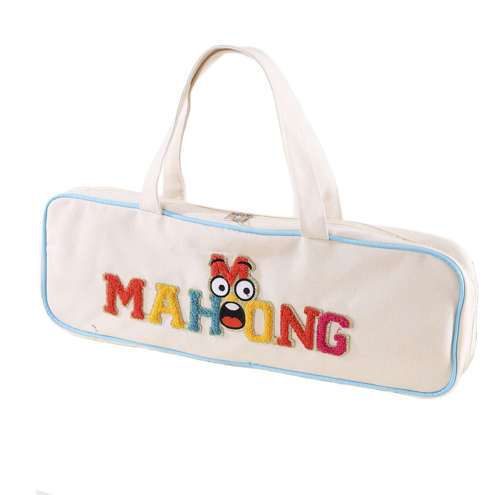 ZEPFJHE Multipurpose Canvas Transport Bag Ideal for Keeping Mahjong Sets or Daily Items Washable Fabric Container