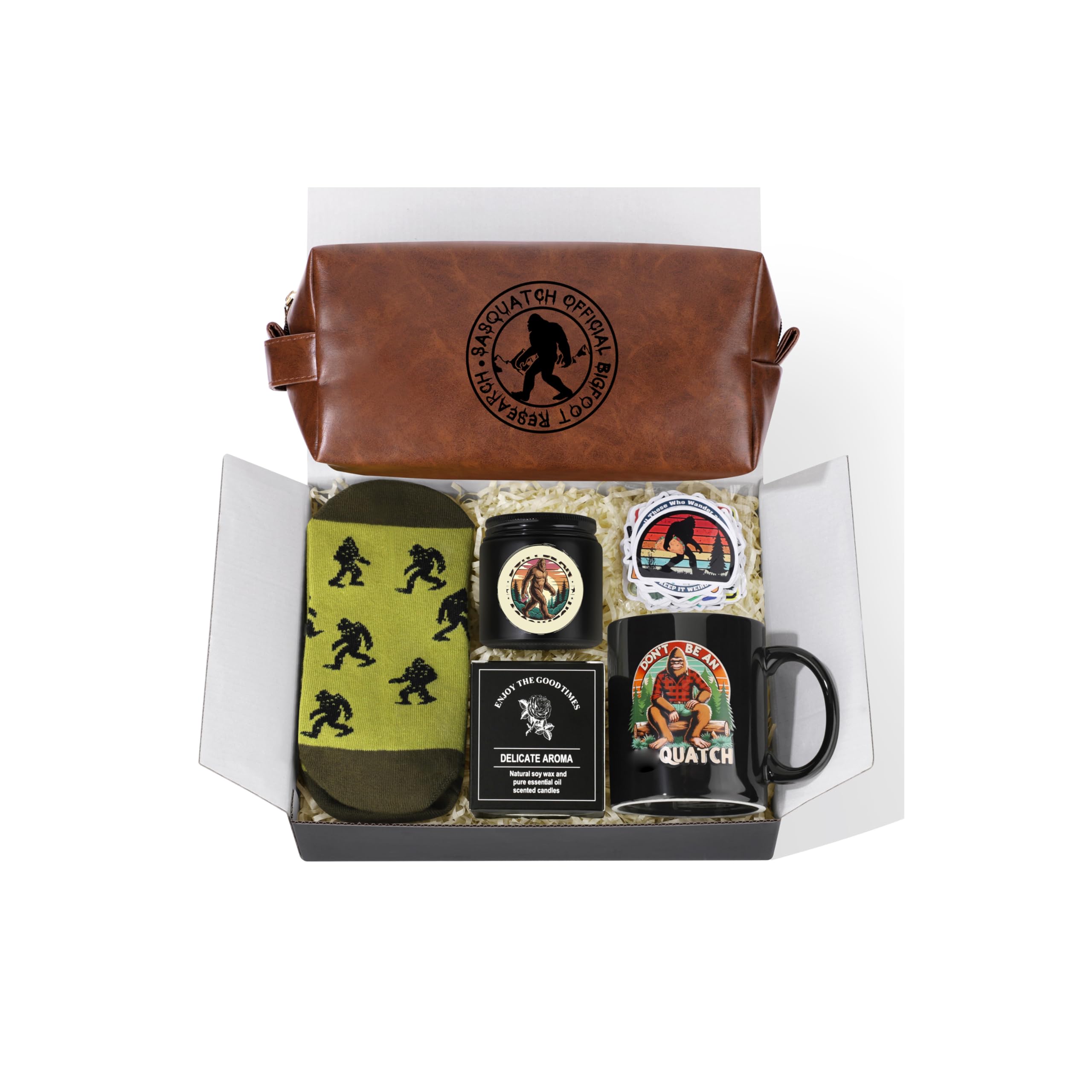 JoycuFF Bigfoot Gifts Sasquatch Gifts Big Foot Sasquatch Gifts Bigfoot Gifts Set for Men Birthday Gifts for Sasquatch Lovers Funny Idea for Bigfoot Lover Christmas Gifts for Him
