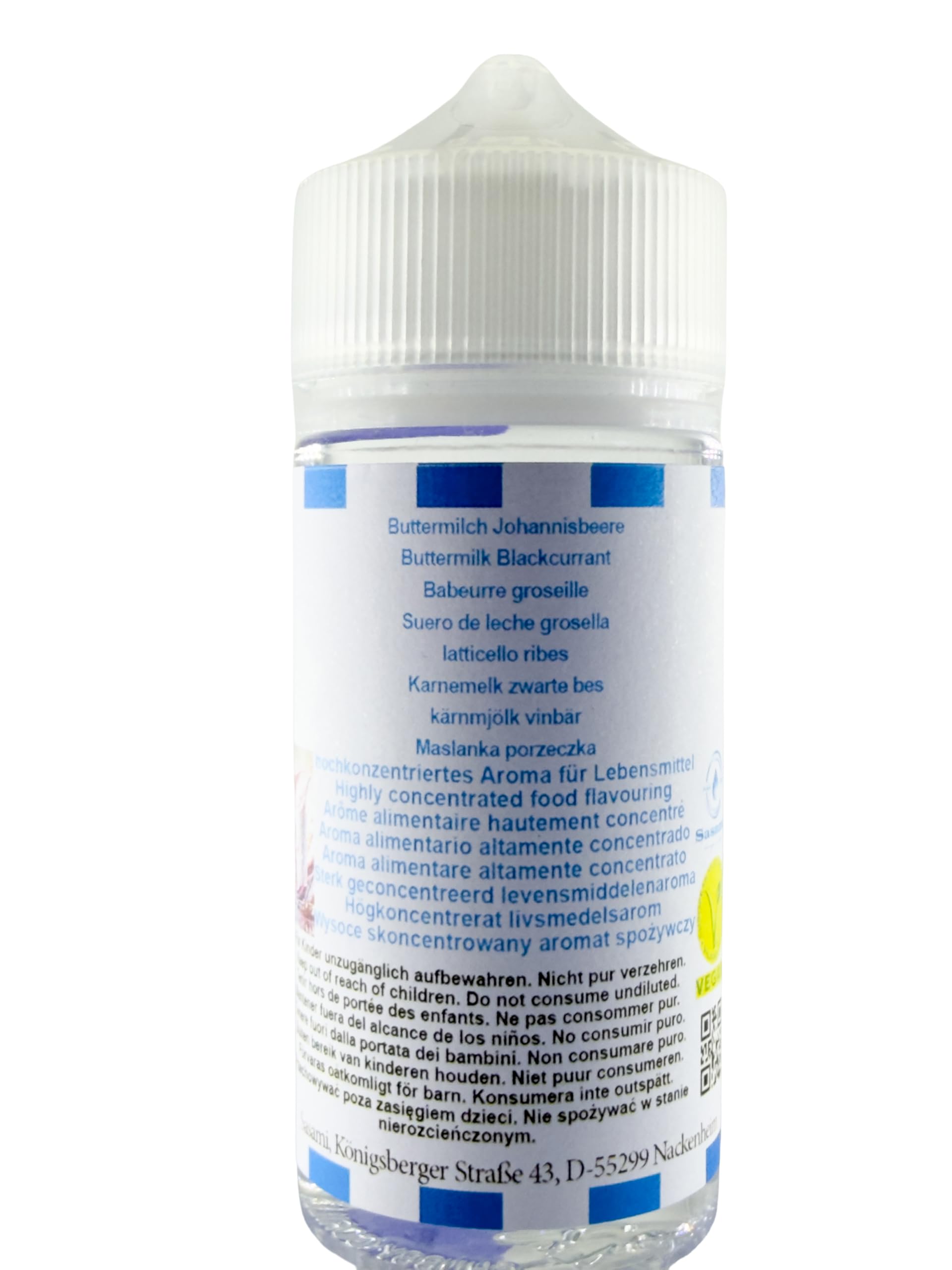 Suero de leche grosella aroma concentrado - Vegano - Sasami - 100ml