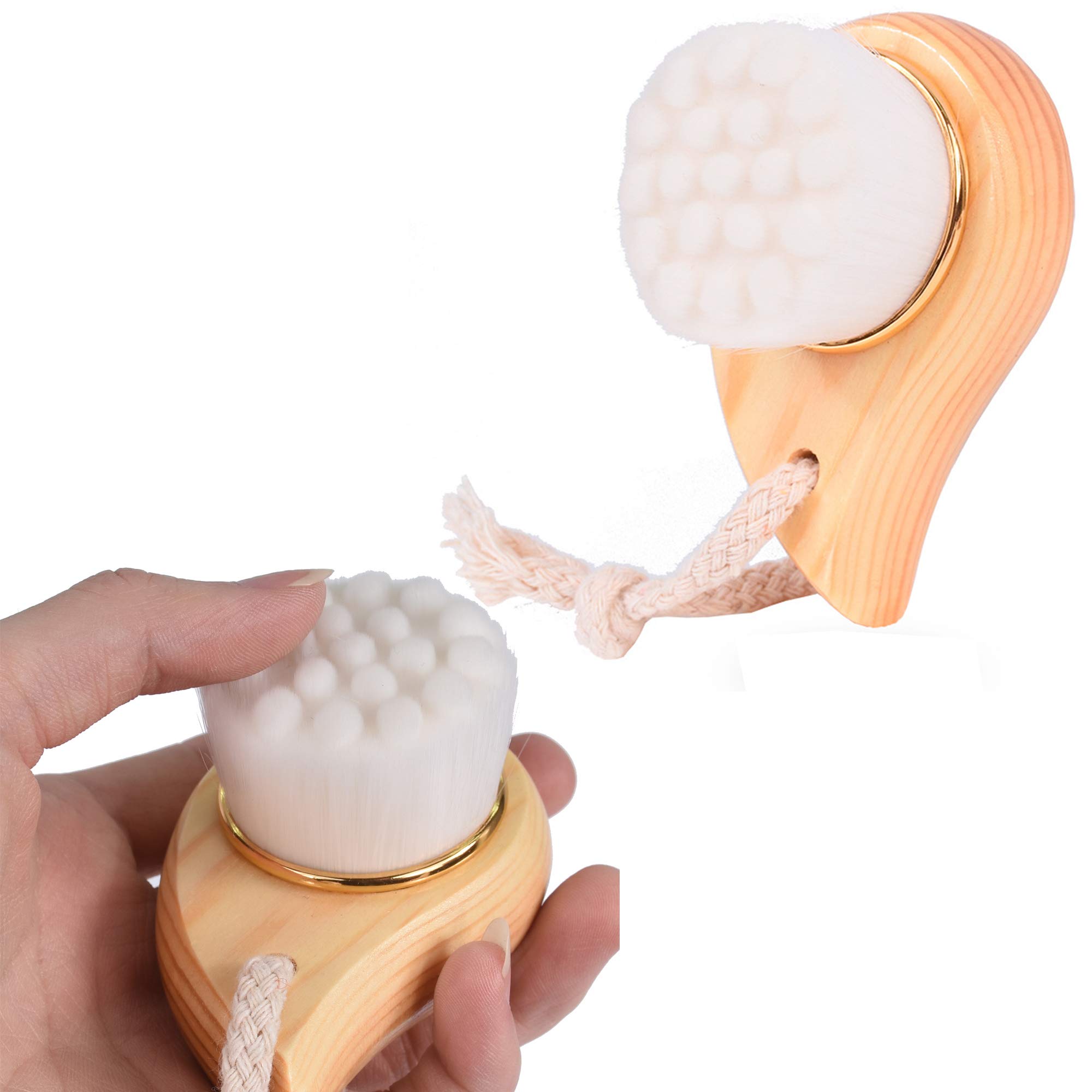 Schneespitze Gesichtsreinigungsbürste – Peeling-Bürste Aus Mikrofaser Für Alle Hauttypen